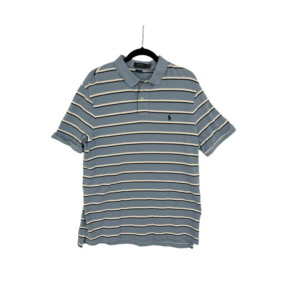 Polo Ralph Lauren Classic Fit Polo Shirt Mens Size L Casual Business Preppy Logo